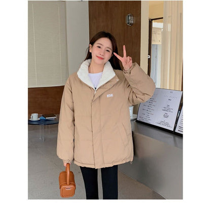 Reversible Puffer Jacket Two-Sided Coat for Women - Milena