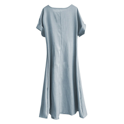 Maxi Dress with Bow and Pockets for Women - Maddalena