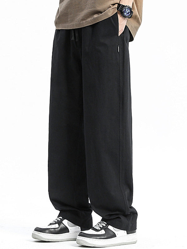 Men Vintage Straight Leg Loose Sweatpants