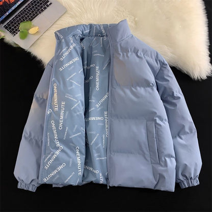 Reversible Puffer Jacket with Zipper for Women - Rosalinda