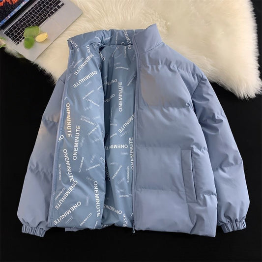 Reversible Puffer Jacket with Zipper for Women - Rosalinda