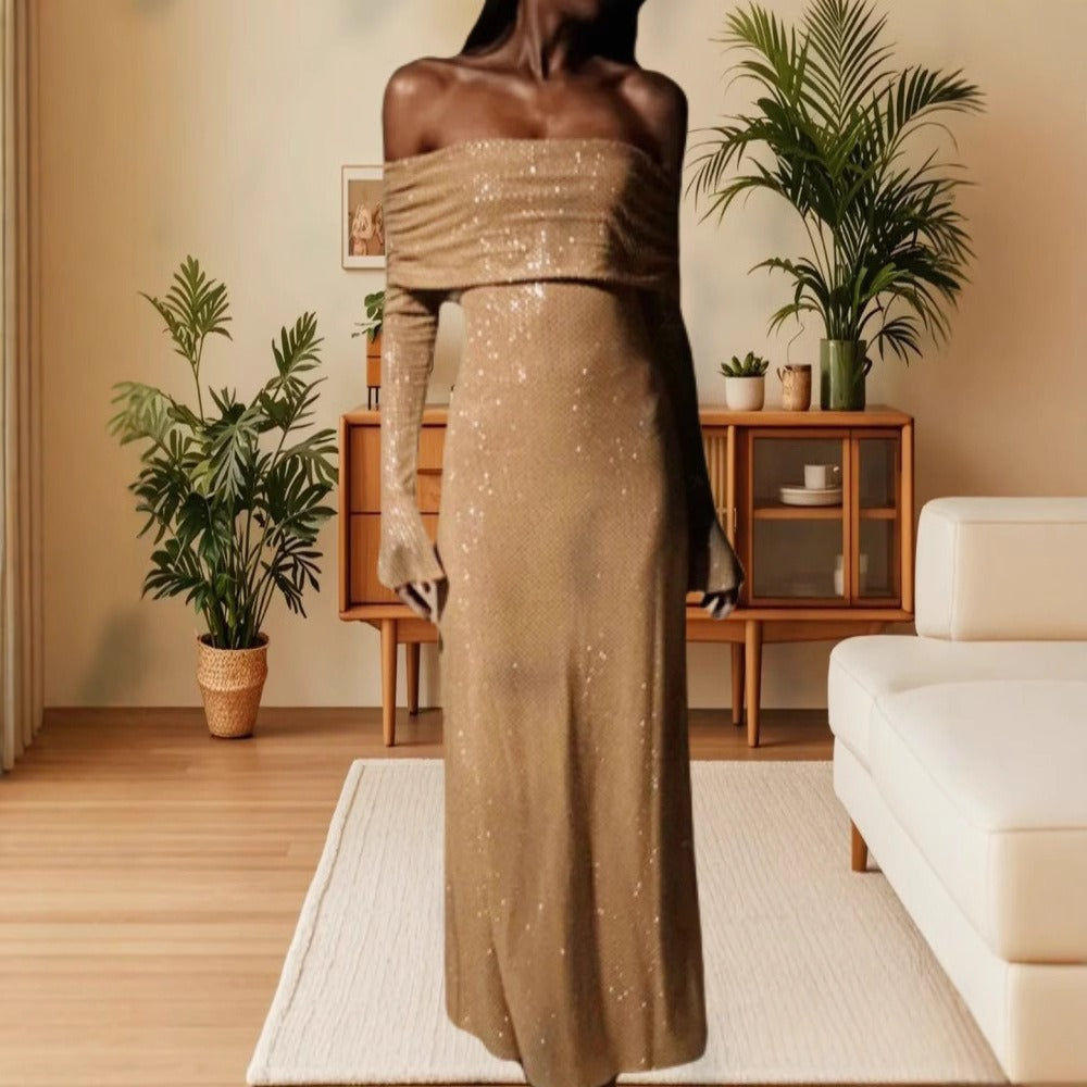 Off Shoulder Maxi Dress for Women - Beatrice