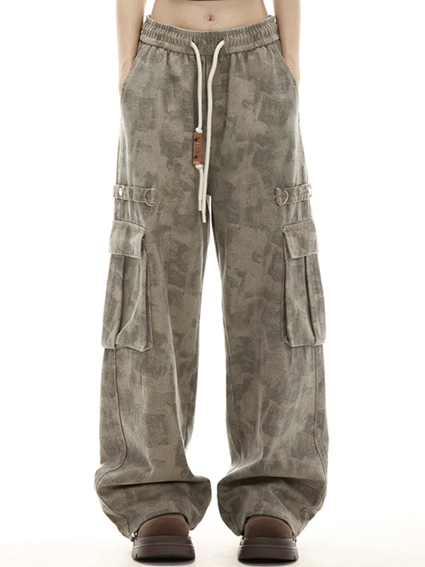 Pantalones cargo con estampado de camuflaje vintage de Coffee Wasteland