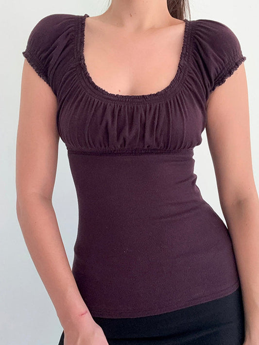 Purple Vintage Short Sleeve Tee