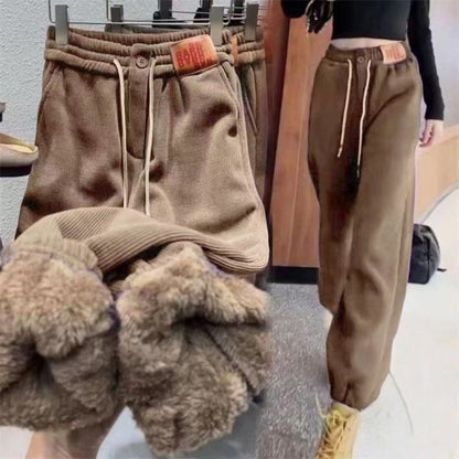 Fleece Lined Jogger Sweatpants for Women - Immacolata