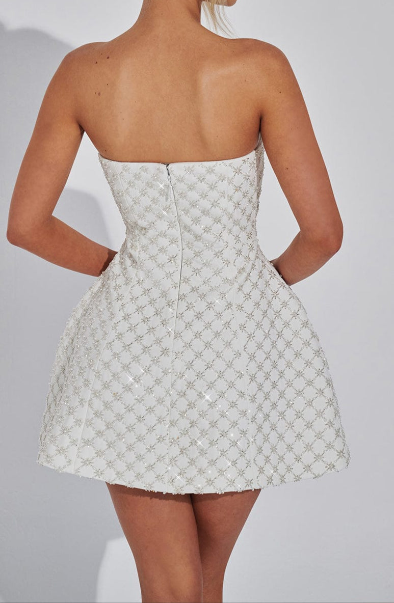 Emilia Mini Dress-Ivory