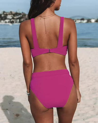 Women's High-Waisted Two-Piece Bikini Set | Summer