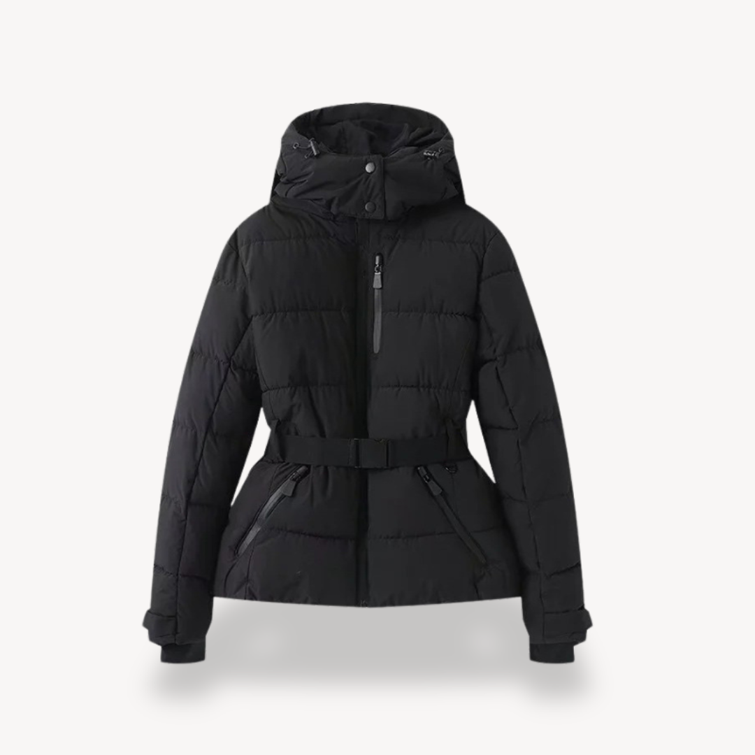 Women's Belted Puffer Jacket | Fluffy