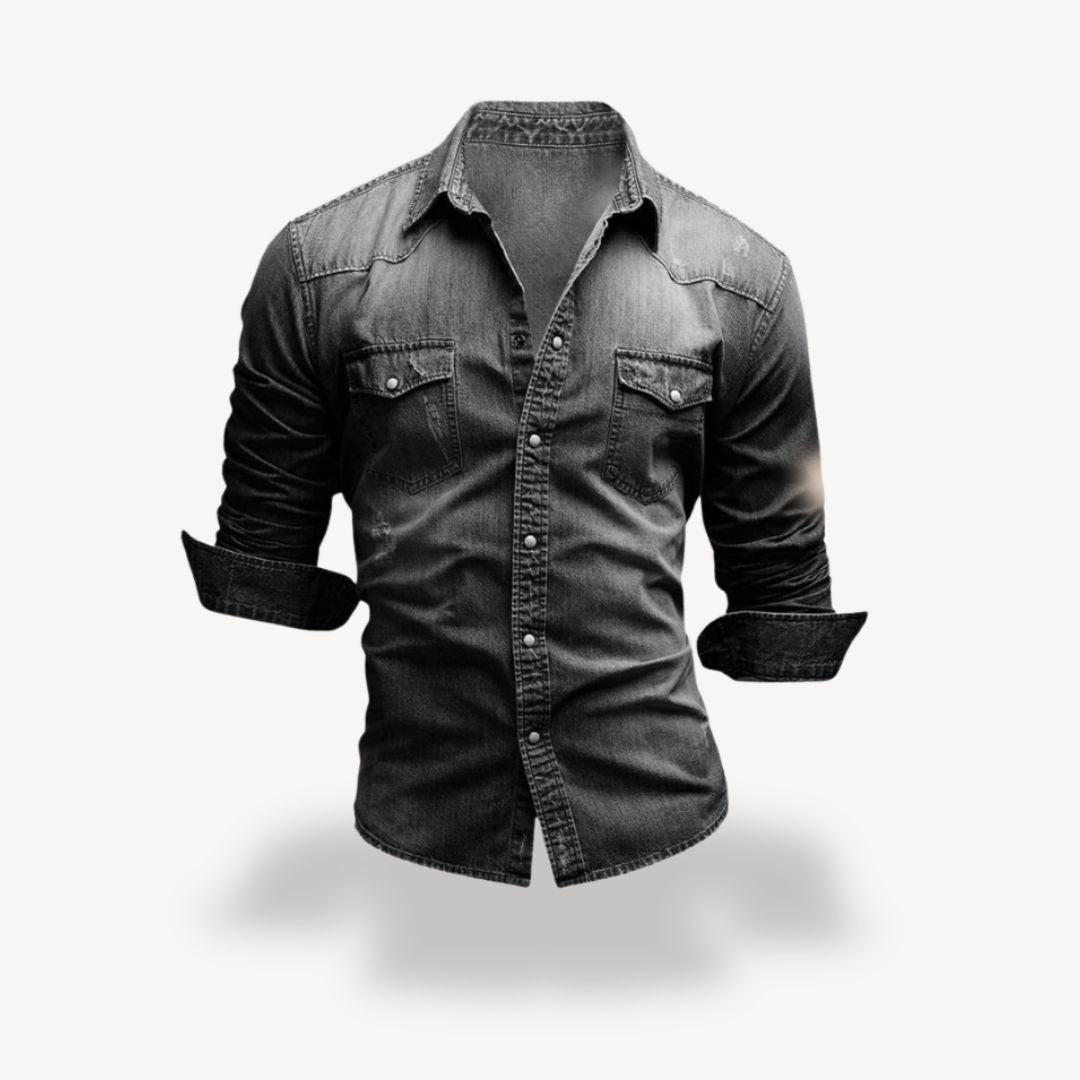 Men's Denim Shirt | Retro