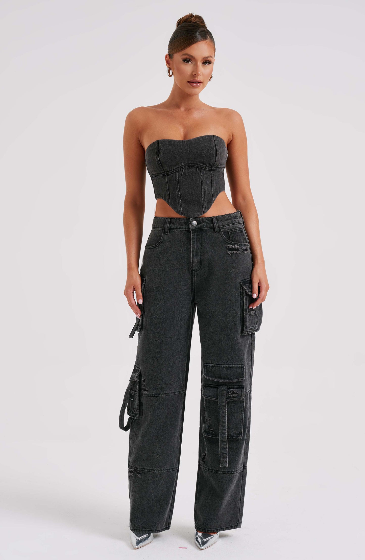 Rafaella Cargo Pant - Black