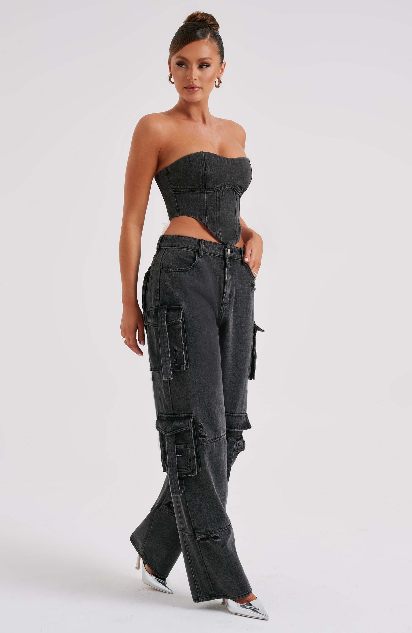 Rafaella Cargo Pant - Black
