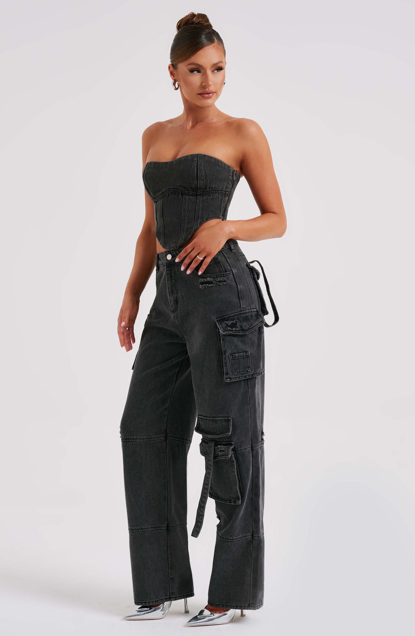 Rafaella Cargo Pant - Black