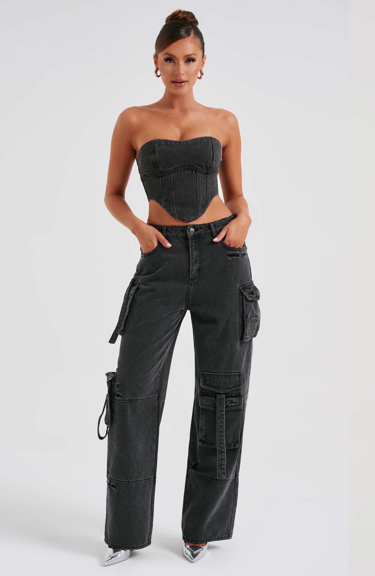 Rafaella Cargo Pant - Black