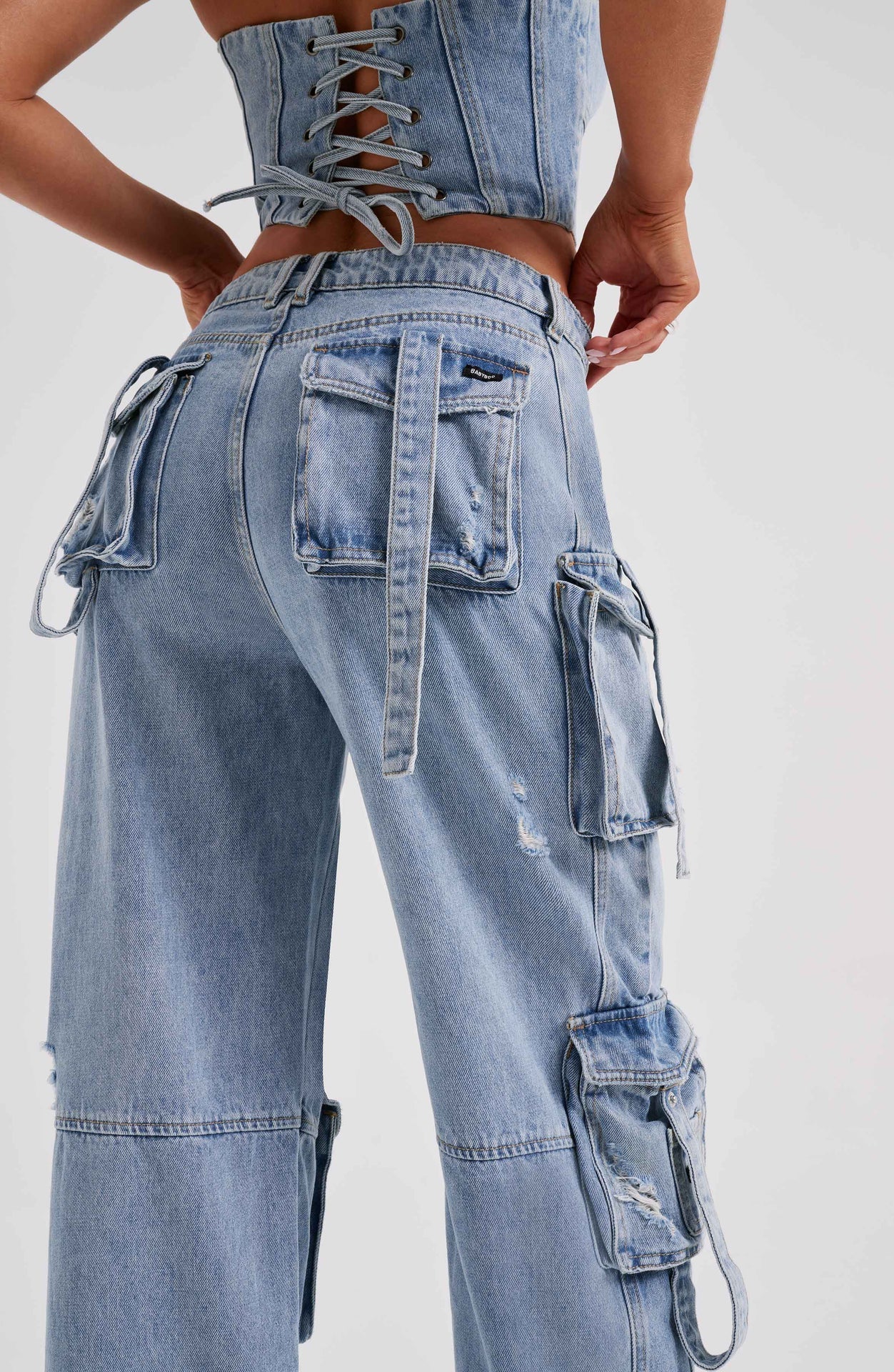 Lucia Cargo Pant - Blue