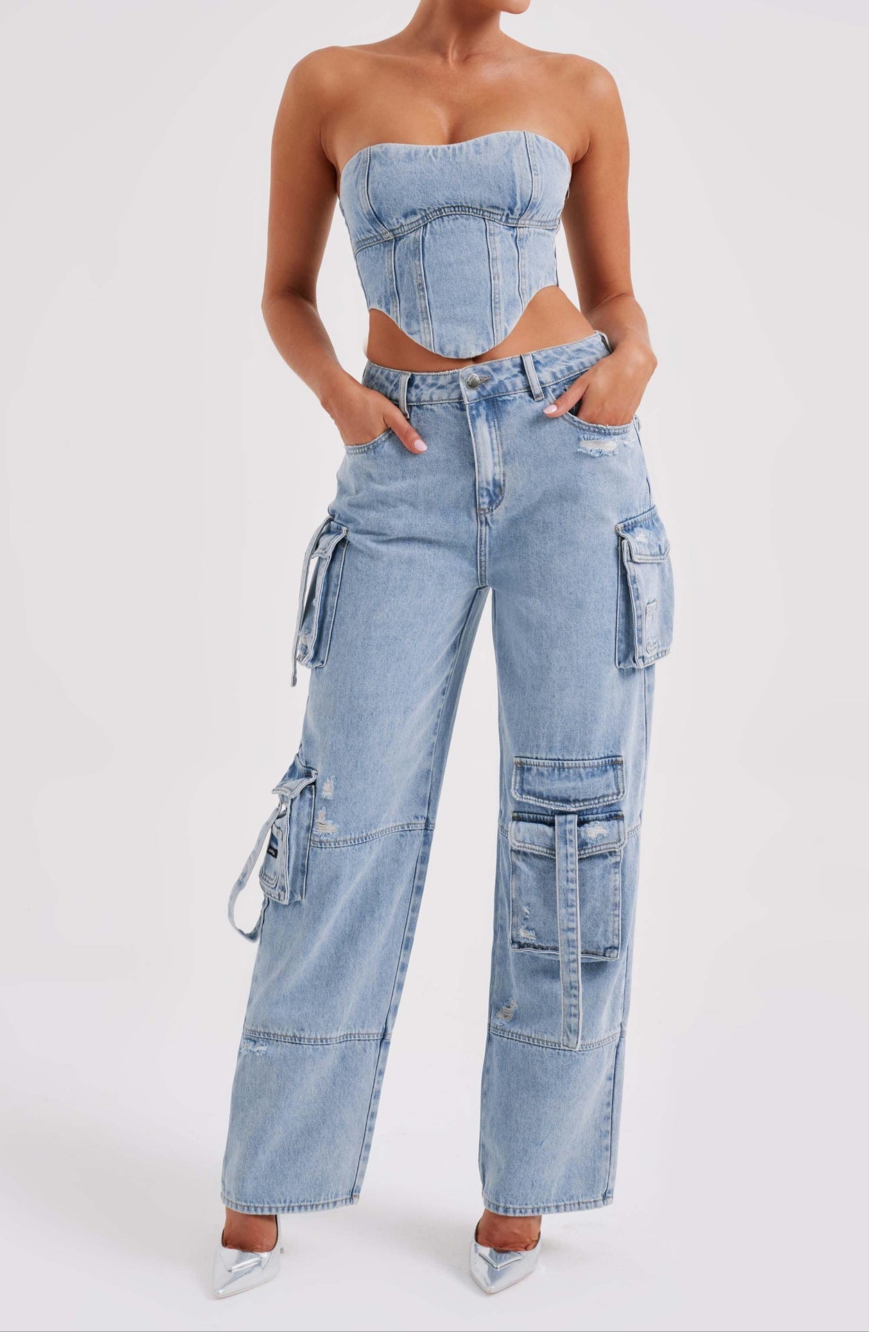 Lucia Cargo Pant - Blue