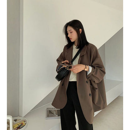 Oversized Double Breasted Blazer for Women - Graziella