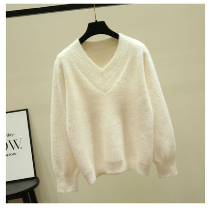V Neck Long Sleeve Sweater for Women - Rina