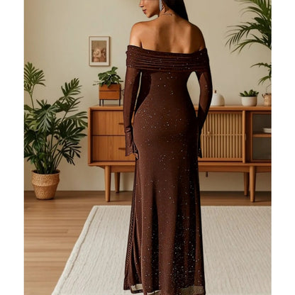 Off Shoulder Maxi Dress for Women - Beatrice