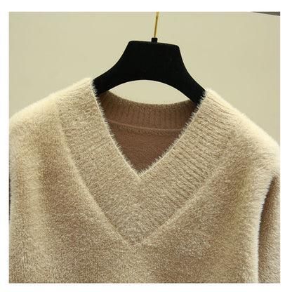 V Neck Long Sleeve Sweater for Women - Rina