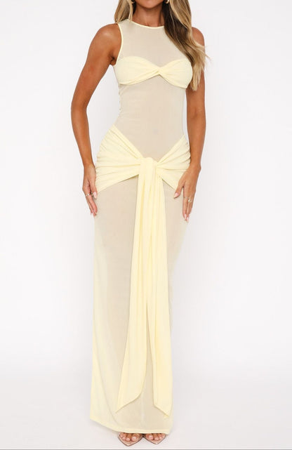 Juliana Maxi Dress Lemon