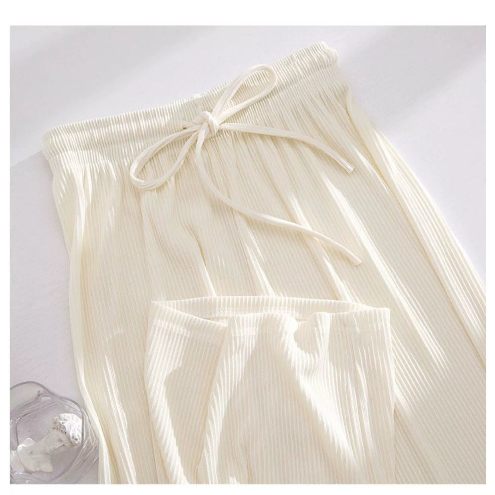 Pleated Wide Leg Pants for Women - Gianna