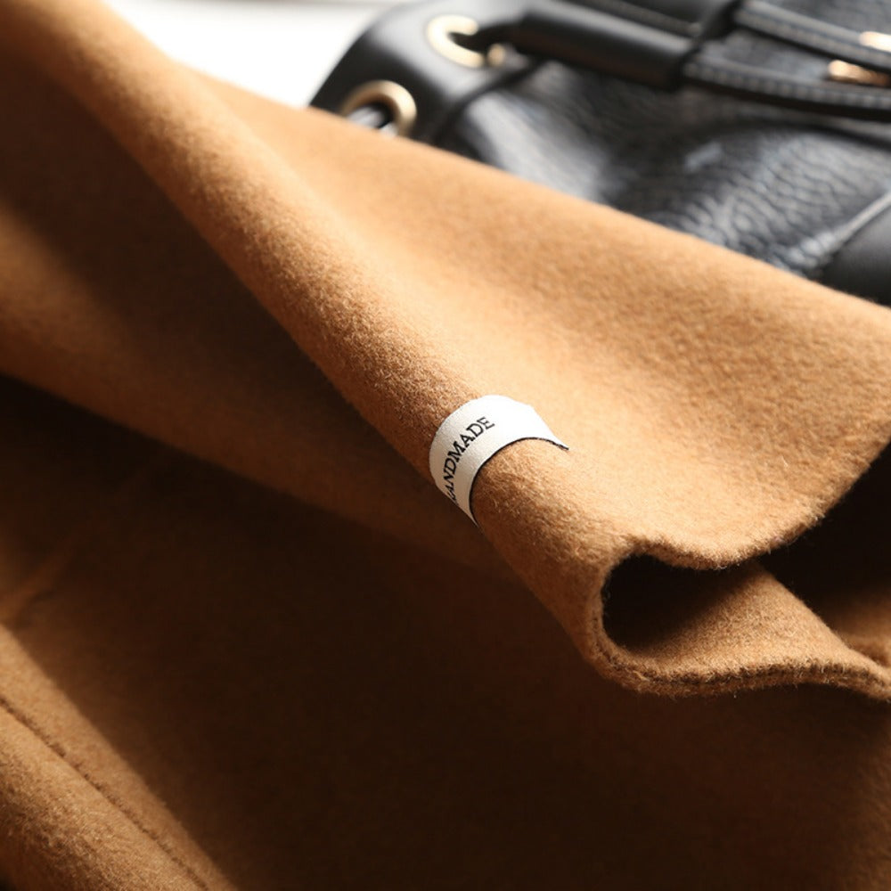 Double Breasted Wool Blend Coat for Women - Daria