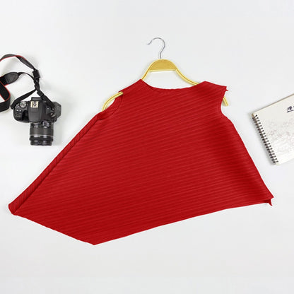 Sleeveless Asymmetrical Blouse Top for Women - Sara