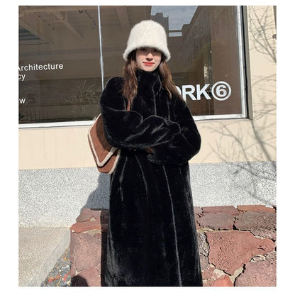 Long Faux Fur Coat for Women - Liana