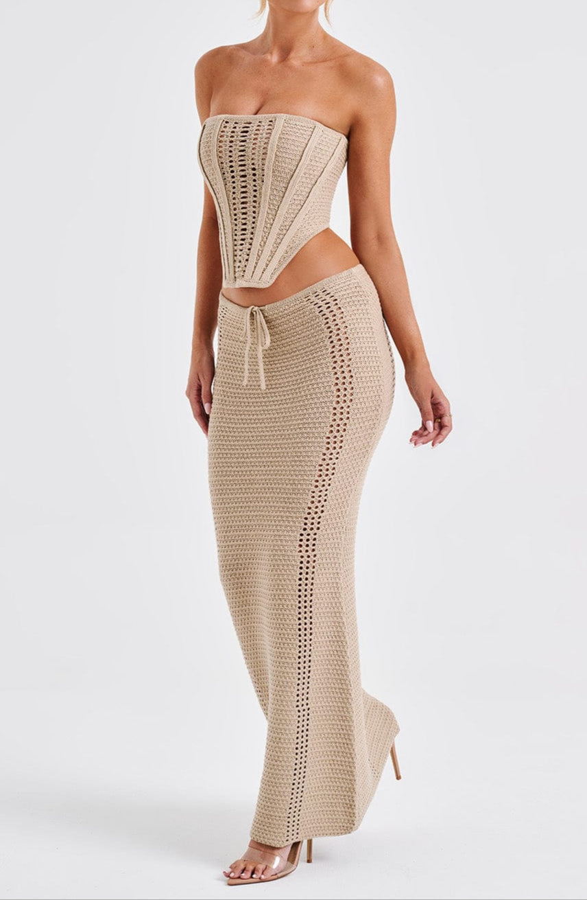 Giacinta Maxi Skirt - Beige