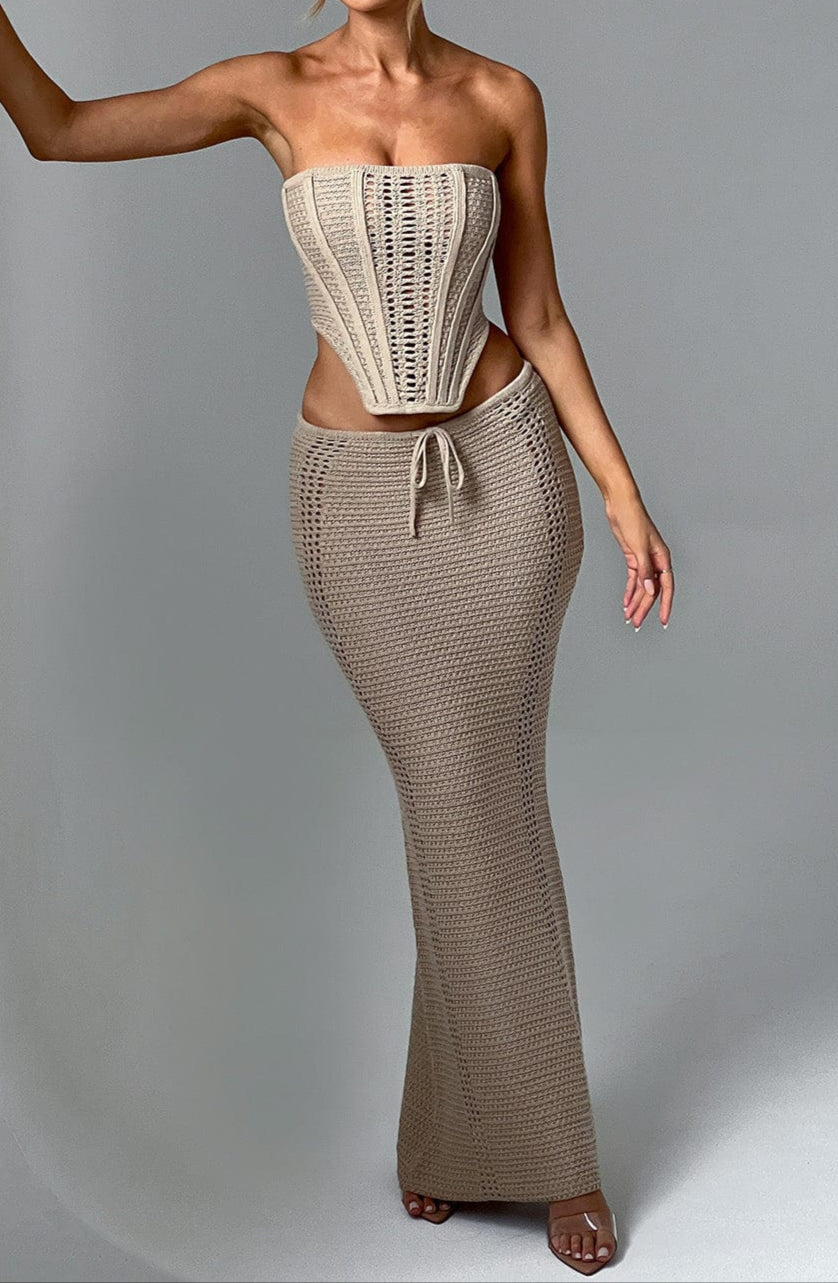 Giacinta Maxi Skirt - Beige