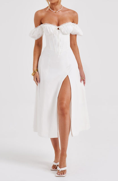 Daniela Midi Dress - Ivory