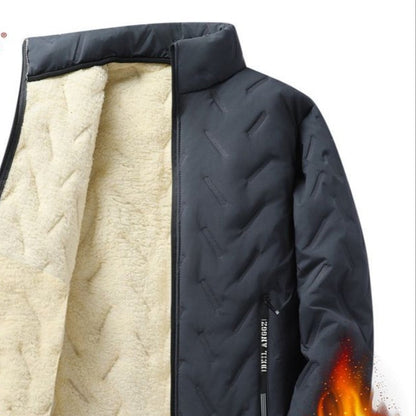 Fleece Lined Zip Up Winter Jacket for Men - Virginia