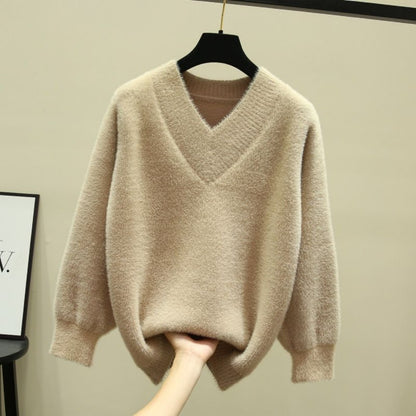 V Neck Long Sleeve Sweater for Women - Rina