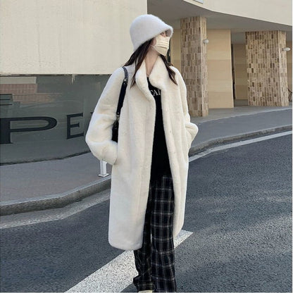 Long Faux Fur Coat for Women - Liana