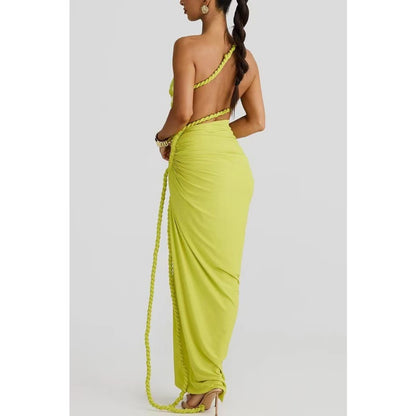One Shoulder Maxi Dress for Women - Flavia