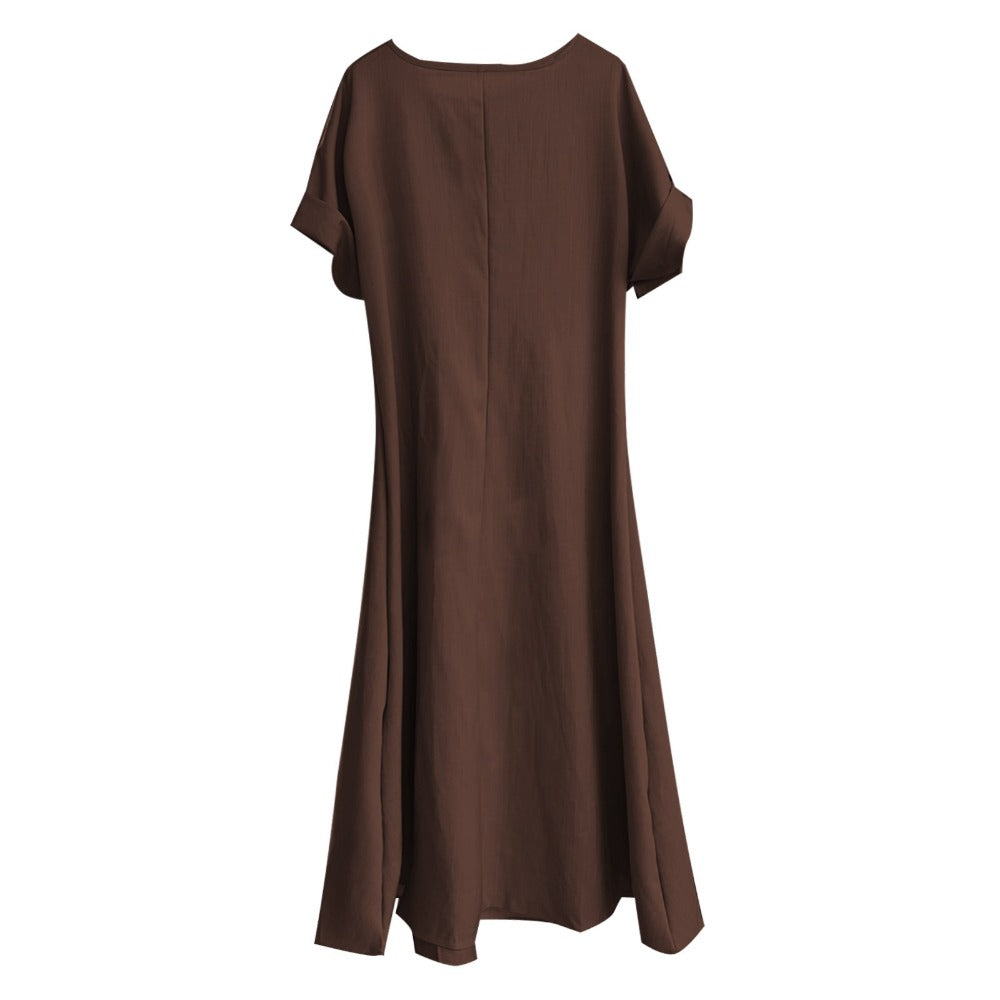Maxi Dress with Bow and Pockets for Women - Maddalena