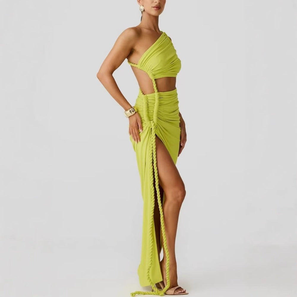 One Shoulder Maxi Dress for Women - Flavia