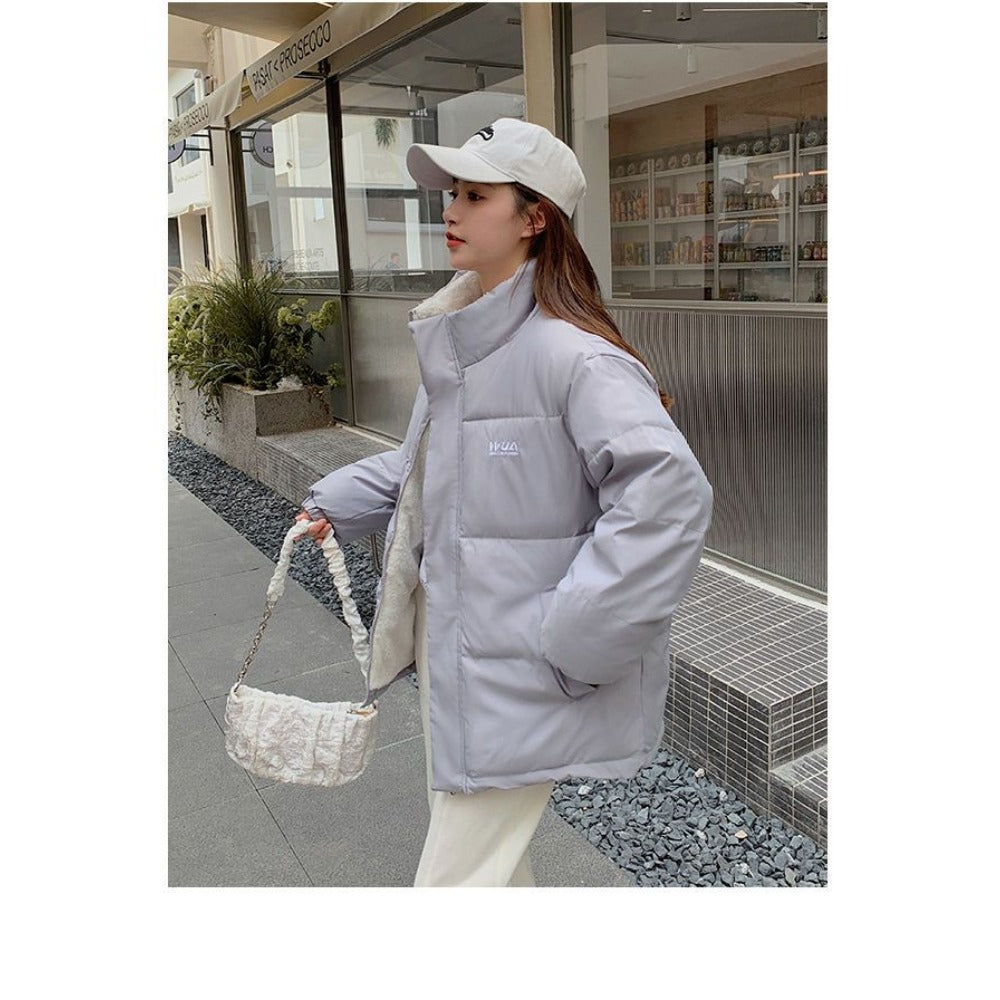 Reversible Puffer Jacket Two-Sided Coat for Women - Milena