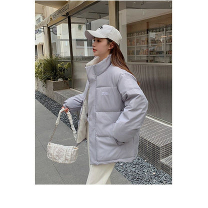 Reversible Puffer Jacket Two-Sided Coat for Women - Milena