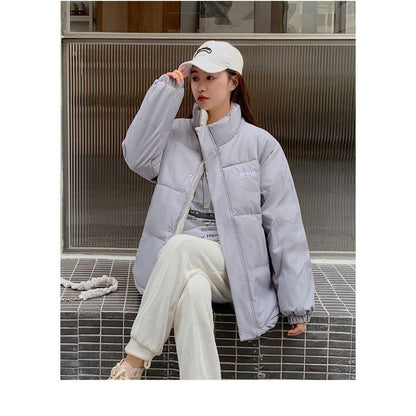 Reversible Puffer Jacket Two-Sided Coat for Women - Milena