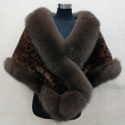 Faux Fur Winter Shawl for Women - Alina