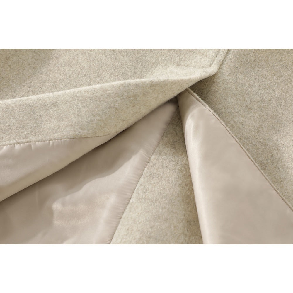 Double Breasted Long Coat with Belt for Women - Lucia