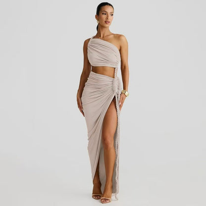 One Shoulder Maxi Dress for Women - Flavia