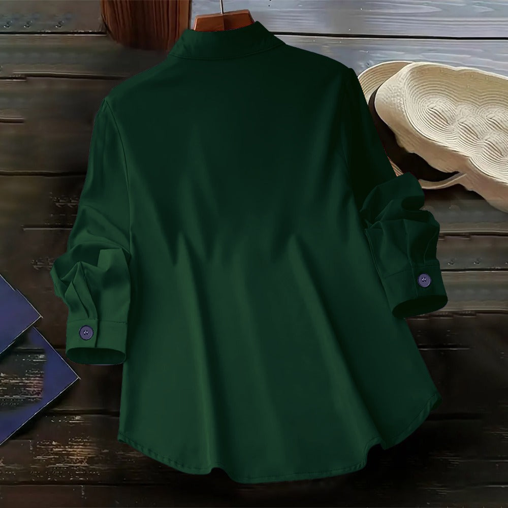 Button Down Long Sleeve Shirt for Women - Vanessa