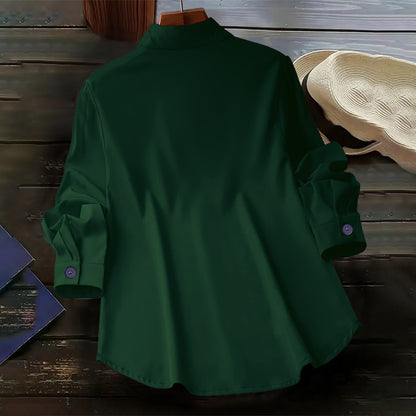 Button Down Long Sleeve Shirt for Women - Vanessa