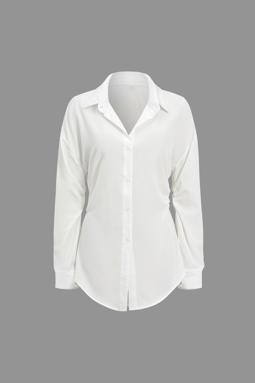 Classic Solid Button Long-Sleeve Shirt