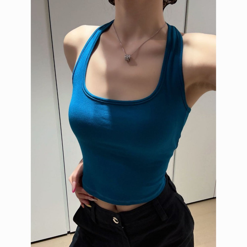 Racerback Tank Top with Scoop Neck for Women - Paola
