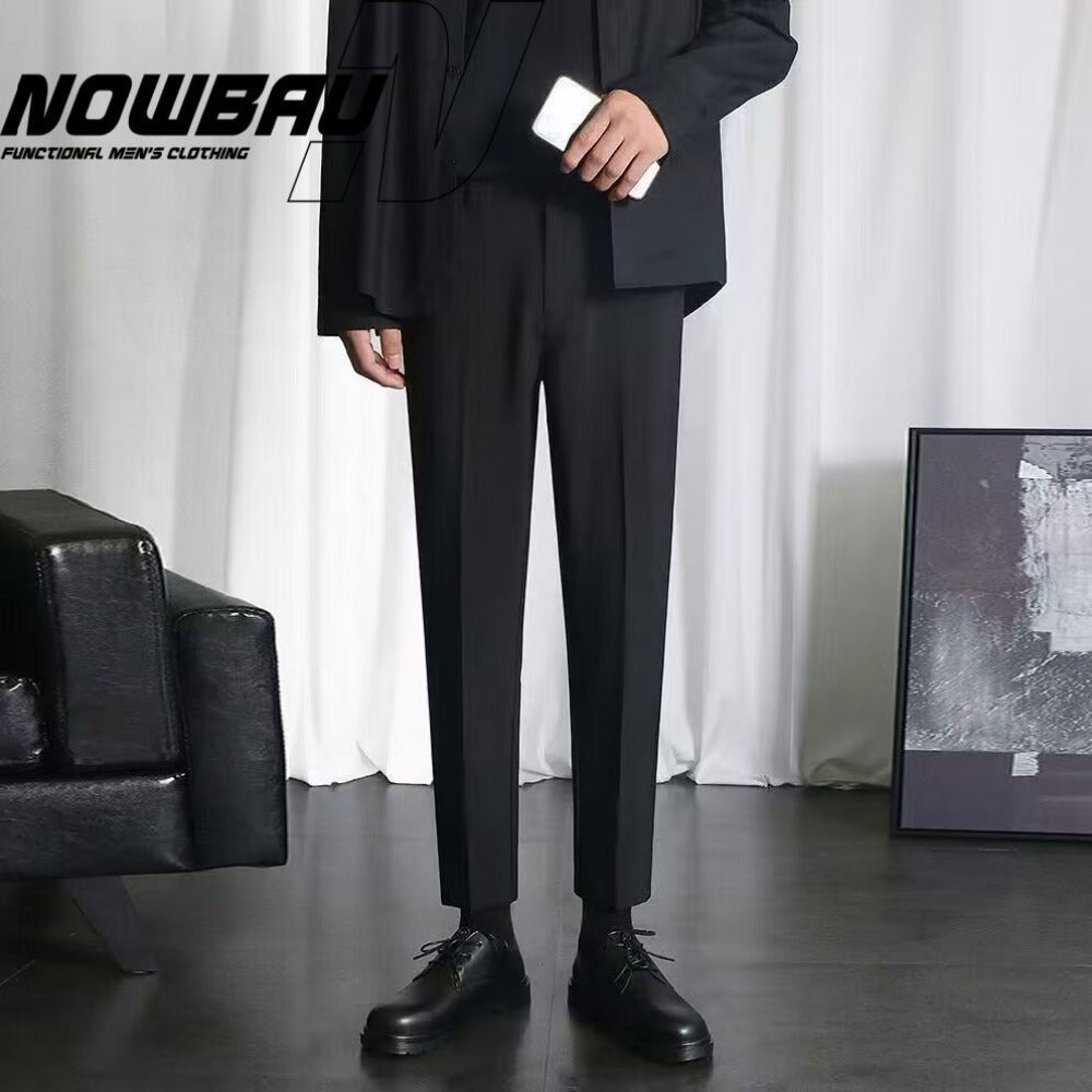 Wrinkle Free Straight Leg Dress Pants for Men - Emina