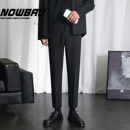 Wrinkle Free Straight Leg Dress Pants for Men - Emina