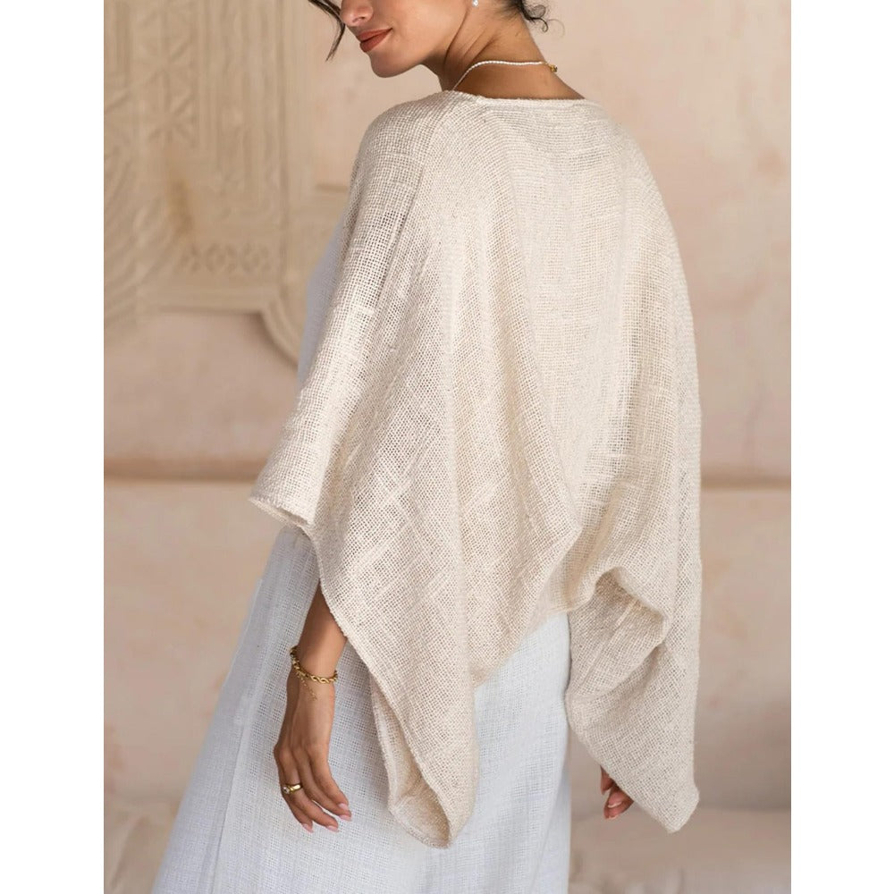 Knit Open Front Cardigan for Women - Fatima